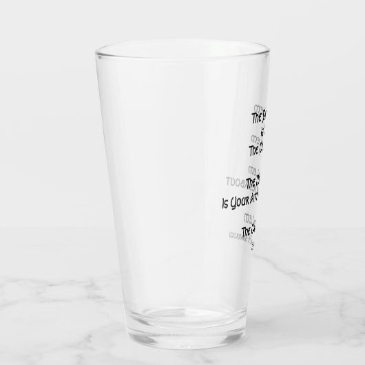 Das Problem ist nicht das Problem...Bierspitze Glas (Rechts)