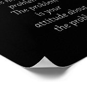 das Problem ist nicht das Problem, das Problem ist Poster (Ecke)