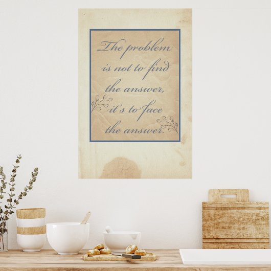 Das Problem ist nicht.. Poster (Küche)