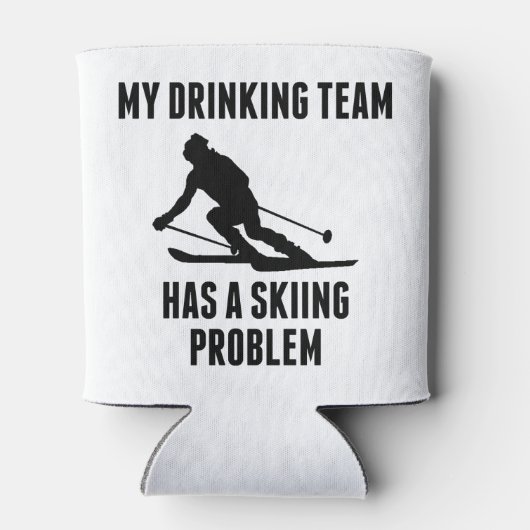 Das Problem mit dem Trinken des Teamskifahrens Dosenkühler (Rückseite)