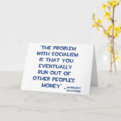 DAS PROBLEM MIT SOZIALISMUS-MARGARET KARTE (Gelbe Blume)