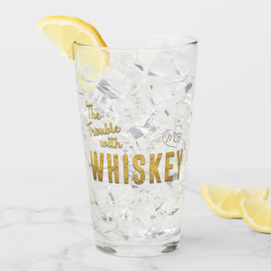 Das Problem mit Whiskey Drink Glass Glas (Vorderseite Ice)