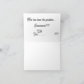 Das Problem - Valentine FlowChart Cards Dankeskarte (Innenseite)