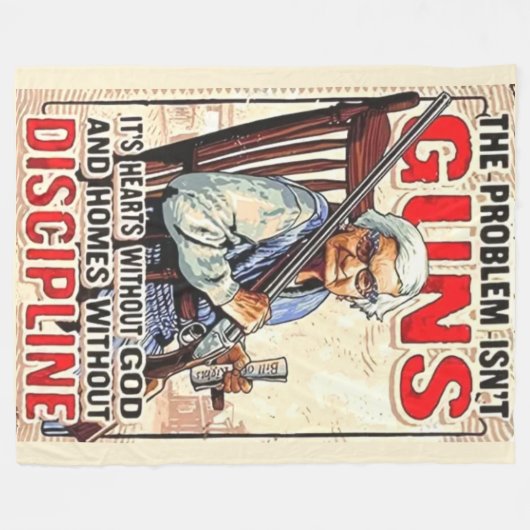 DAS PROBLEM WIRD NICHT GEGANGEN FLEECEDECKE (Vorderseite (Horizontal))