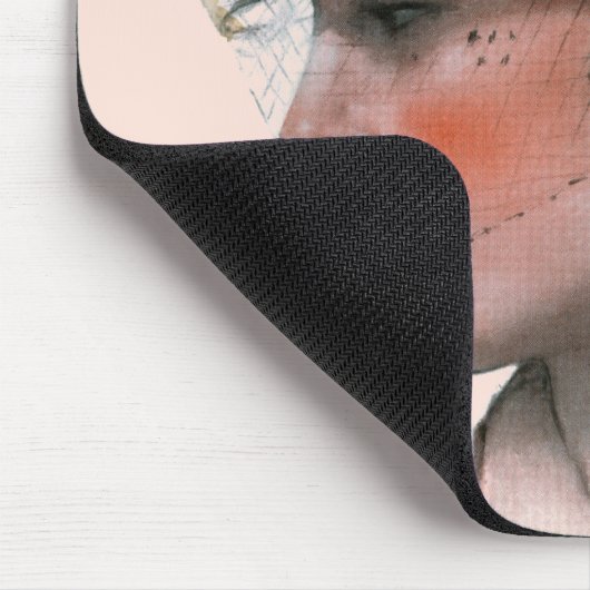 Das Profil der Frau Mousepad (Ecke)