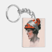 Das Profil der Frau Schlüsselanhänger (Vorderseite links)