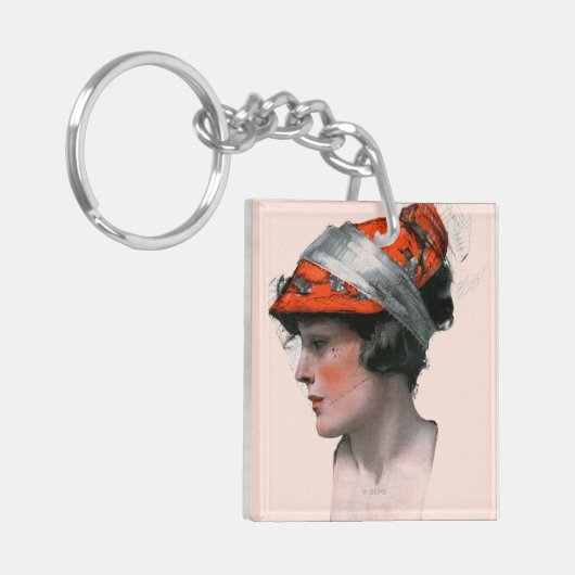 Das Profil der Frau Schlüsselanhänger (Vorderseite links)