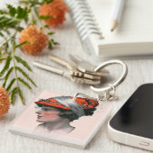 Das Profil der Frau Schlüsselanhänger (Vorderseite rechts)