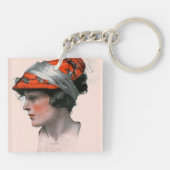 Das Profil der Frau Schlüsselanhänger (Rückseite)