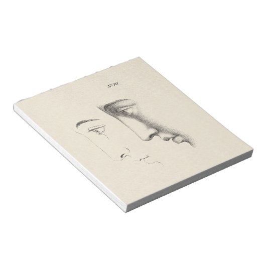 Das Profil eines schönen Mannes Antike französisch Notizblock (angewinkelt)