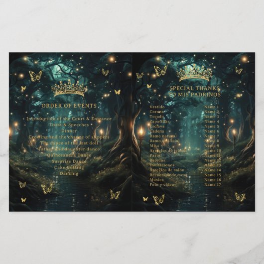 Das Programm "Enchanted Forest Emerald Green Quinc (Rückseite)