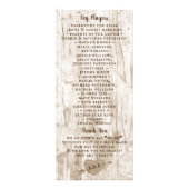 Das Programm für die Hochzeitskundgebung im Herzen (Hinten)