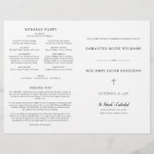 Das Programm für die katholische Hochzeit (Vorderseite)