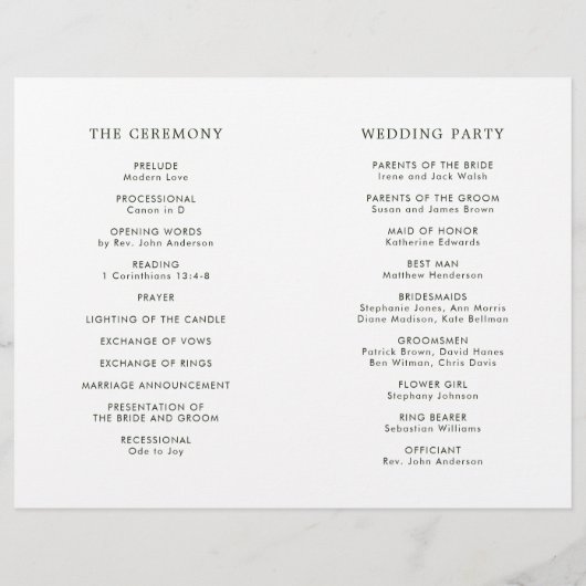 Das Programm "Grüne Hochzeit" für tropische Blätte (Rückseite)