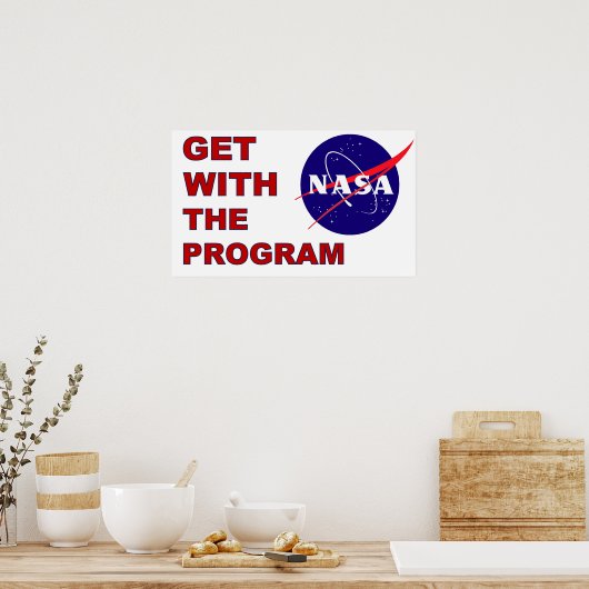 Das Programm Poster (Küche)