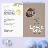 Das Programm zum Gedenken an eine Gelbe Rose Flyer (Einzeln)