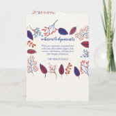 Das Programm zur Beerdigung des Lebens im Herbst (Rückseite)