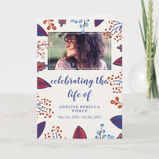 Das Programm zur Beerdigung des Lebens im Herbst (Vorderseite)