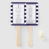 Das Programm zur Hochzeitskundgebung in einem Leuc Fächer (Vorne und Hinten)