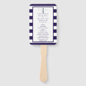 Das Programm zur Hochzeitskundgebung in einem Leuc Fächer (Vorderseite)