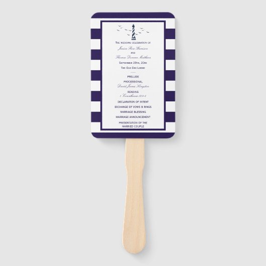 Das Programm zur Hochzeitskundgebung in einem Leuc Fächer (Vorderseite)