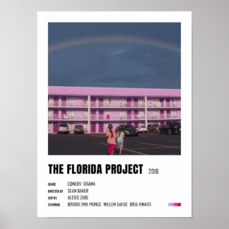 Das Projekt Florida ist ein Minimalist Poster