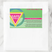 Das Projekt "sicherer Raum" Rechteckiger Aufkleber (Tasche)