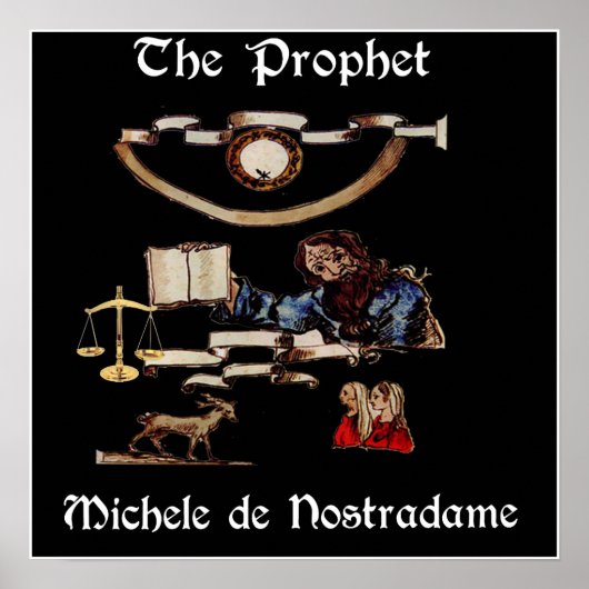 Das Prophet-Nostradamus-Poster Poster (Vorne)