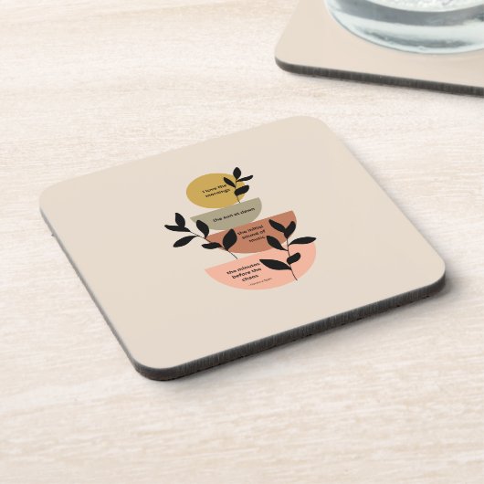 Das Protokoll vor dem Chaos - Untersetzer aus hart (Linke Seite)