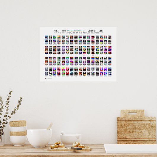Das Psychedelische I-Ching-Poster Poster (Küche)
