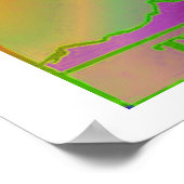 Das Psychedelische Poster der Hermit-Tarot-Karte (Ecke)