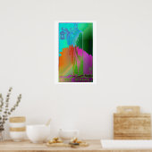 Das Psychedelische Poster der Hermit-Tarot-Karte (Küche)