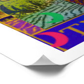 Das psychedelische Poster der Moon Tarot Card (Ecke)