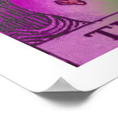 Das Psychedelische Poster der Sun Tarot Card (Ecke)