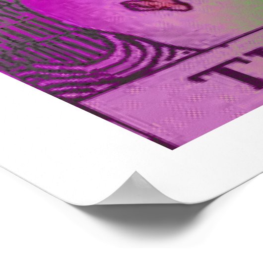 Das Psychedelische Poster der Sun Tarot Card (Ecke)