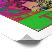 Das Psychedelische Poster der World Tarot Card (Ecke)