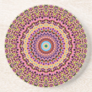 Das psychedelisches runder Untersetzer
