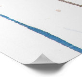 Das psychisch-moderne Aquarellbild einer Frau Poster (Ecke)