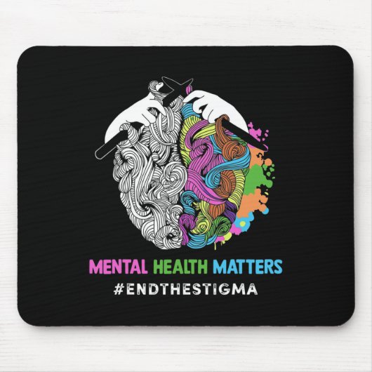 Das psychische Bewusstsein der Stigma-psychische P Mousepad (Vorne)