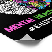 Das psychische Bewusstsein der Stigma-psychische P Poster (Ecke)