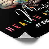 Das psychische Bewusstsein der Stigma-psychische P Poster (Ecke)