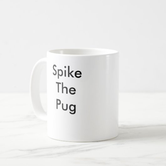 Das Pugfather Kaffeetasse (Vorderseite Links)