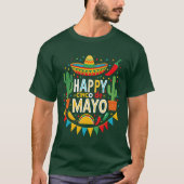 Das pulsierende Cinco de Mayo Fiesta mexikanisches T-Shirt (Vorderseite)