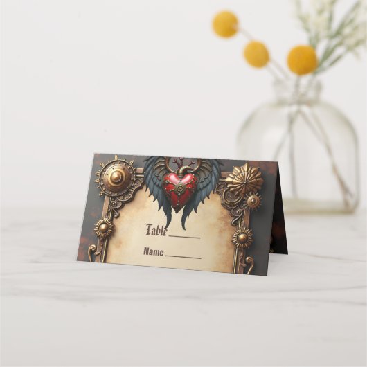 Das pulsierende Herz der Mechanik, Platzkarte (Vorderseite)