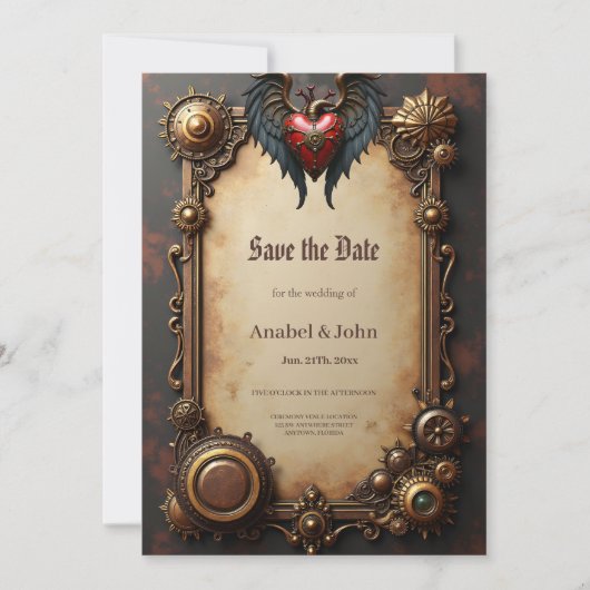 Das pulsierende Herz der Mechanik Save The Date (Vorderseite)