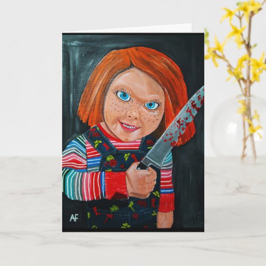 Das Puppenbild von Alfred Fox Karte (Gelbe Blume)