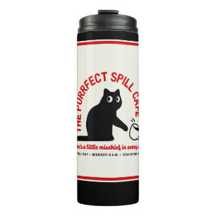 Das Purrfect Spill Cafe Thermal Tumbler Thermosbecher