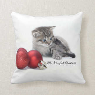 Das Purrfect Weihnachtskätzchenkissen Kissen