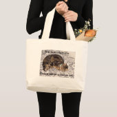 Das purrrrfect Leben Jumbo Stoffbeutel (Vorderseite (Produkt))