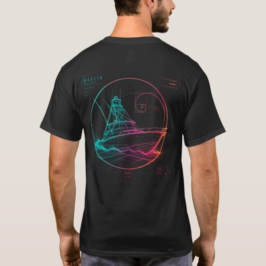 Das Pursuit Blueprint T-Shirt (Rückseite)
